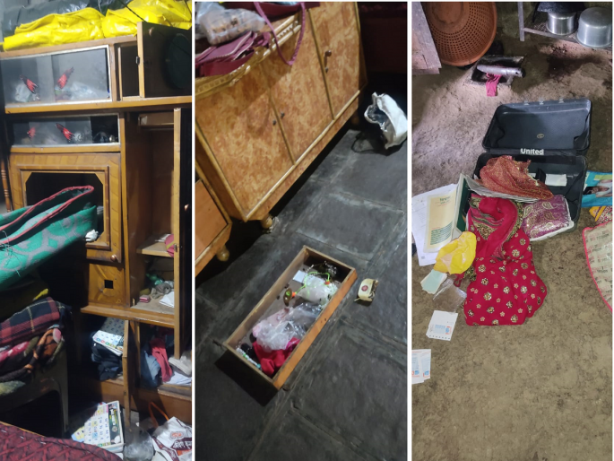 A flurry of thieves in Ashti; Burglary in daylight at farm, cash and jewelery stolen | आष्टीत चोरट्यांचा धुमाकूळ; शेतवस्तीवर भरदिवसा घरफोडी, रोकडसह दागिने लंपास A flurry of thieves in Ashti; Burglary in daylight at farm, cash and jewelery stolen | आष्टीत चोरट्यांचा धुमाकूळ; शेतवस्तीवर भरदिवसा घरफोडी, रोकडसह दागिने लंपास
