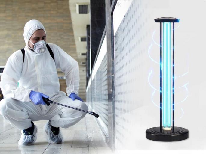 CoronaVirus Robot disinfecting room in just 10 minutes trial starts on experimental basis | CoronaVirus News: अवघ्या 10 मिनिटांत खोली निर्जंतुक करणारा रोबो; कर्मचाऱ्यांवरील ताण होणार कमी CoronaVirus Robot disinfecting room in just 10 minutes trial starts on experimental basis | CoronaVirus News: अवघ्या 10 मिनिटांत खोली निर्जंतुक करणारा रोबो; कर्मचाऱ्यांवरील ताण होणार कमी