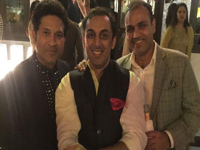Rohan Gavaskar trolls himself by sharing photos with Sachin-Sehwag | सचिन-सेहवागसोबत फोटो शेअर करून रोहन गावसकरने स्वतःलाच केलं ट्रोल 