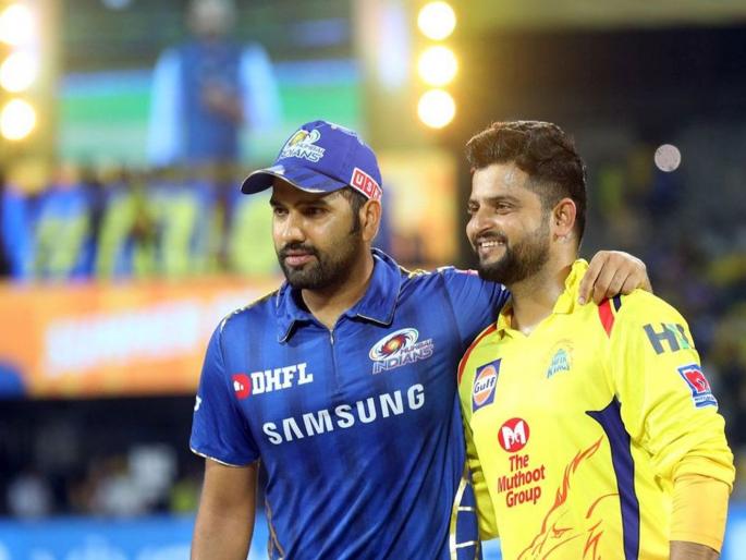 ipl 2020 suresh raina praises mumbai indians captain rohit sharma for completing 5 thousand runs in ipl | IPL 2020: 'त्या' विशेष कामगिरीबद्दल रैनाकडून रोहितचं कौतुक; हिटमॅन म्हणाला 'थँक्स ब्रो'