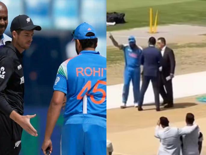 Rohit Sharma furious? What happened in front of the camera after losing the toss against New Zealand? Dinesh Kartik Video Viral Ind vs NZ | तू निघ इथून...! रोहित शर्मा भडकला? न्यूझीलंडविरोधात टॉस हरल्यानंतर कॅमेरामागे काय घडले? 