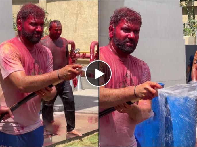 IPL 2024 Rohit Sharma, Shreyas Iyer and Gautam Gambhir among other players celebrate Holi | IPL 2024: आला होळीचा सण लय भारी...! क्रिकेटपटूंची 'धुळवड', मुंबईने शेअर केली रोहितची झलक