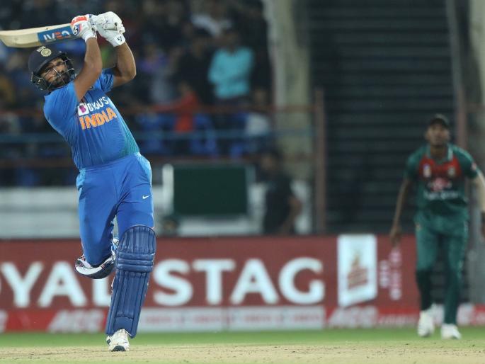 India vs Bangladesh : unidentified flying object was spotted in the orbit, Rumours say that it was a Rohit Sharma six | India vs Bangladesh : रोहित शर्माच्या षटकारावरून मुंबई इंडियन्सनं पसरवली 'ही' अफवा!
