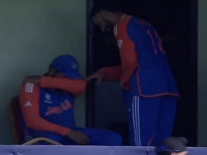 Joy of reaching the t20 world cup 2024 final Captain Rohit emotional VIDEO viral | फायनलमध्ये पोहोचल्याचा आनंद..., कॅप्टन रोहित भावूक; खुर्चीवर बसून रडताना दिसला, VIDEO व्हायरल