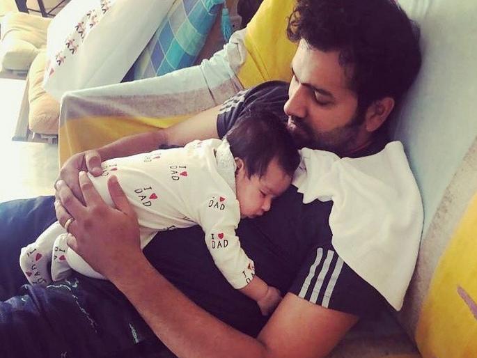 Rohit Sharma’s two-month-old daughter has a Rhino named after her | दोन महिन्याच्या कन्येचा असाही गौरव, बापमाणूस रोहितचे डोळे पाणवले