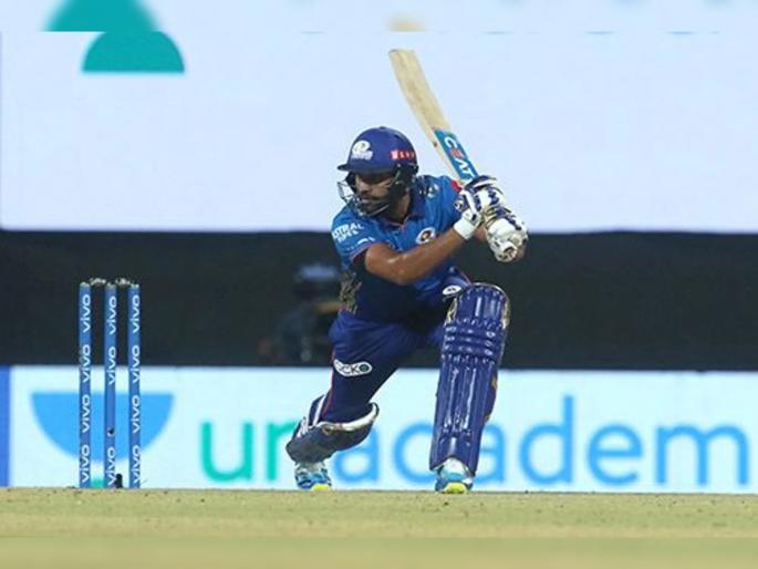 IPL 2021 MI Vs KKR Live T20 Score : Rohit Sharma becomes 4th leading run-scorer in IPL history  | IPL 2021 : MI Vs KKR T20 Live : रोहित शर्माचा विक्रम, डेव्हिड वॉर्नरला टाकले मागे; आयपीएलच्या विक्रमात चौथे स्थान पटकावले