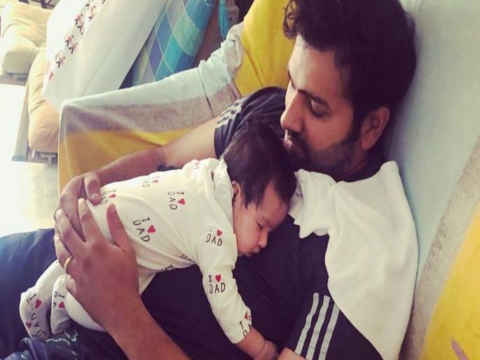 IPL 2019: Rohit Sharma's daughter gets a special gift from Mumbai Indians | IPL 2019 : रोहित शर्माच्या कन्येला मुंबई इंडियन्सकडून खास गिफ्ट, बापमाणूस भारावला