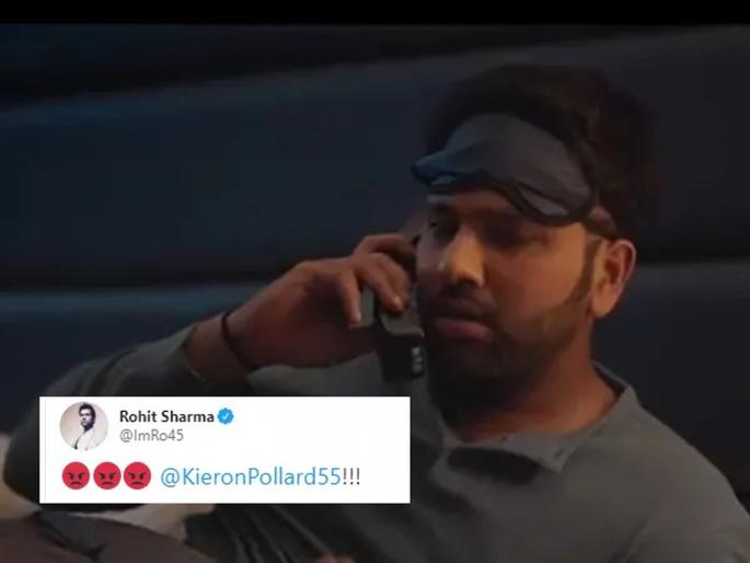 Rohit Sharma 'angered' by Kieron Pollard's antics ahead of India vs West Indies series opener | Video: रोहित शर्माची विंडीज कर्णधार किरॉन पोलार्डनं 'झोप' उडवली; झाला रागानं लालेलाल