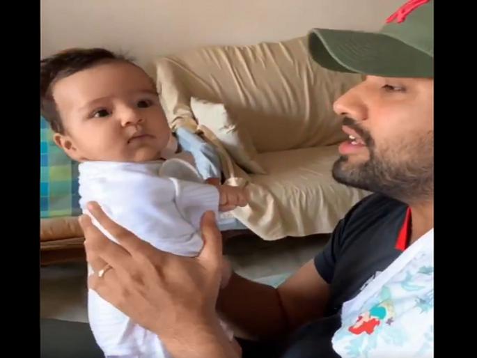 IPL 2019: Rohit sharma became 'Gully Boy'; song Rap song for little girl samaira | IPL 2019 : 'हिटमॅन' रोहित बनला 'गली बॉय'; मुलीसाठी गायला रॅप साँग
