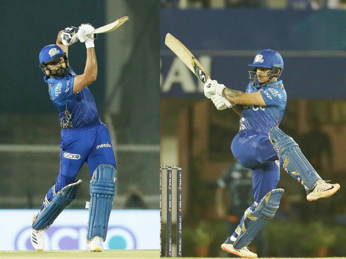 Rohit Sharma IPL 2022 MI vs GT Live Updates: Rohit Sharma, Ishan Kishan and tim david play brilliently, MI set 178 runs target to GT | Rohit Sharma IPL 2022 MI vs GT Live Updates : रोहित शर्मा, इशान किशनने सुरुवात केली लय भारी; पण, मुंबई इंडियन्सची गाडी येरे माझ्या माघारी... 
