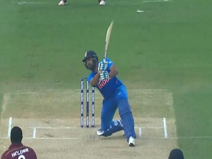 India vs West Indies, 2nd ODI: Rohit Sharma hit 77 sixex in a 2019 calendar year; broke his own record | India vs West Indies, 2nd ODI: रोहित शर्मानं मोडला स्वतःचाच विक्रम, 'हिटमॅन' नावाला साजेशी कामगिरी