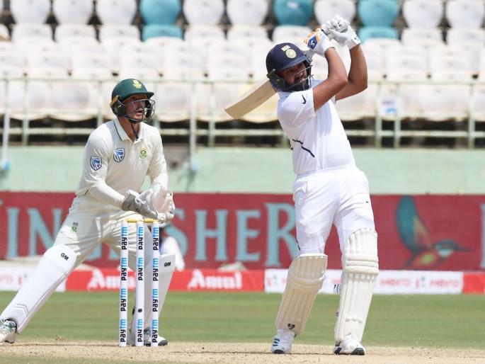 India vs South Africa, 1st Test : Rohit Sharma becomes the first Indian batsman to hit 9 or more sixes in a Test match | India vs South Africa, 1st Test : रोहित शर्माचं दे दणादण; वन डे, ट्वेंटी-20 अन् आता कसोटीत पराक्रम 