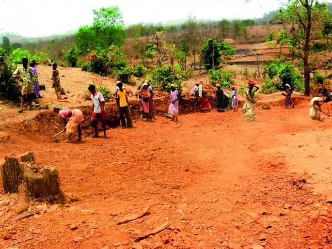 32 thousand laborers of Roho's work | रोहयोच्या कामांवर ३२ हजार मजूर  32 thousand laborers of Roho's work | रोहयोच्या कामांवर ३२ हजार मजूर