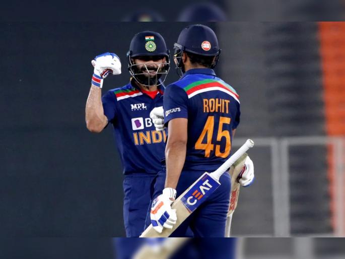 IND vs ENG 5th T20 : India record their highest T20I score against England, India - 224/2; Virat Kohli 80*(52) & Rohit Sharma 65(34) | IND vs ENG 5th T20 : टीम इंडियाच्या फलंदाजांना आली लहर, इंग्लंडच्या गोलंदाजांवर केला कहर; उभारला धावांचा डोंगर!