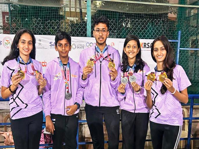 Pune athletes win 14 medals in the 62nd National Roller Skating Championships | Roller Skating Competition 2024: ६२ व्या राष्ट्रीय रोलर स्केटिंग स्पर्धेत पुण्यातील खेळाडूंनी जिंकली १४ पदके Pune athletes win 14 medals in the 62nd National Roller Skating Championships | Roller Skating Competition 2024: ६२ व्या राष्ट्रीय रोलर स्केटिंग स्पर्धेत पुण्यातील खेळाडूंनी जिंकली १४ पदके
