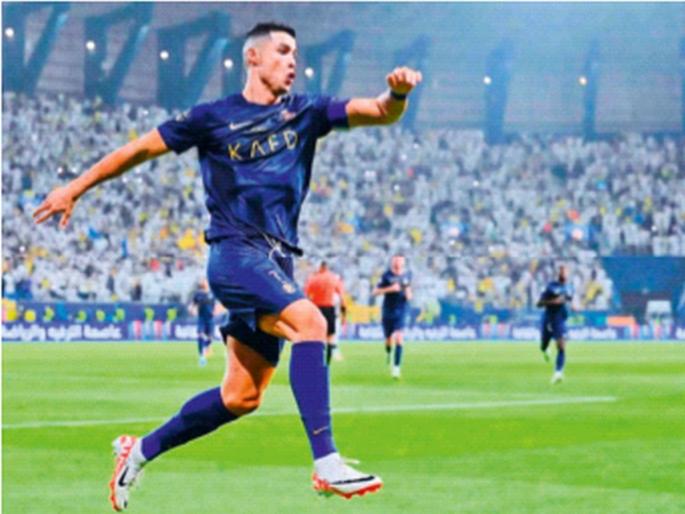 Cristiano Ronaldo scored his third hat-trick of the season, second in 72 hours | रोनाल्डोने यंदाच्या सत्रात नोंदविली तिसरी हॅटट्रिक, ७२ तासांत दुसऱ्यांदा केला पराक्रम Cristiano Ronaldo scored his third hat-trick of the season, second in 72 hours | रोनाल्डोने यंदाच्या सत्रात नोंदविली तिसरी हॅटट्रिक, ७२ तासांत दुसऱ्यांदा केला पराक्रम