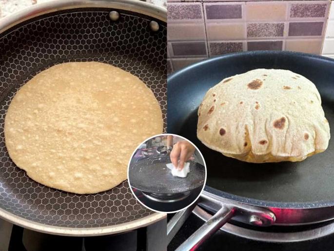 why chapati burns and does not puff up how to make soft chapati that puffs every Time easy tricks for cotton soft roti at Home | तव्यावर टाकताच चपाती करपते, फुगतही नाही? ४ सोप्या ट्रिक्स, चपाती होईल कापसासारखी मऊ- टम्म फुगेलही why chapati burns and does not puff up how to make soft chapati that puffs every Time easy tricks for cotton soft roti at Home | तव्यावर टाकताच चपाती करपते, फुगतही नाही? ४ सोप्या ट्रिक्स, चपाती होईल कापसासारखी मऊ- टम्म फुगेलही
