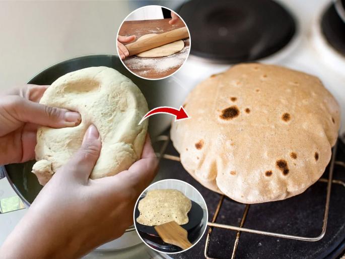 how to knead dough to make soft chapati at Home chapati ko soft kaise banaye simple trick to make rotis soft and fluffy chapati banane ka asan tarika | कणिक मळताना ‘हा’ एक सोपा उपाय करा, चपाती कडक अजिबात होणार नाही-पहिल्यांदा करत असाल तरीही..