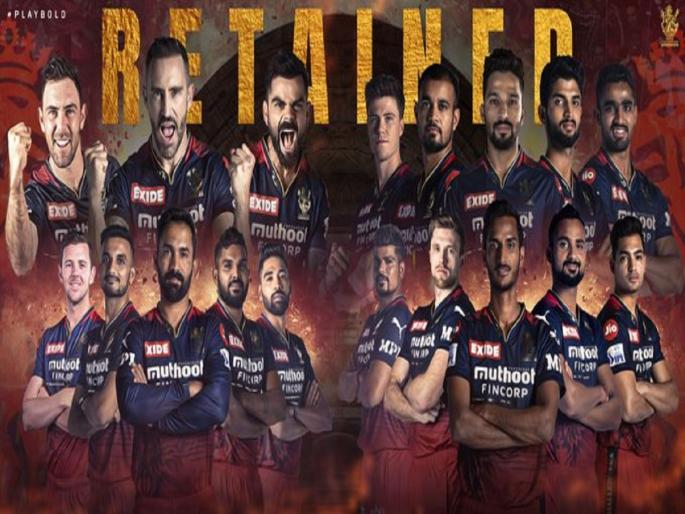  Royal Challengers Bangalore franchise has announced the list of retained and released players for IPL 2023  | IPL 2023 Retention: RCBने घातक फलंदाजाला केलं बाहेर; कायम ठेवलेल्या खेळाडूंची यादी केली जाहीर 