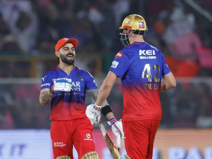 IPL 2024 Rajasthan Royals vs Royal Challengers Bengaluru Live Marathi :  EIGHTH hundred for Virat Kohli, lowest hundreds in #IPL history, RR needs 184 runs to win  | विराट कोहलीचा 'थाट', तरीही नावावर 'संथ' ठप्पा! RCB चा आटला धावांचा 'पाट' 
