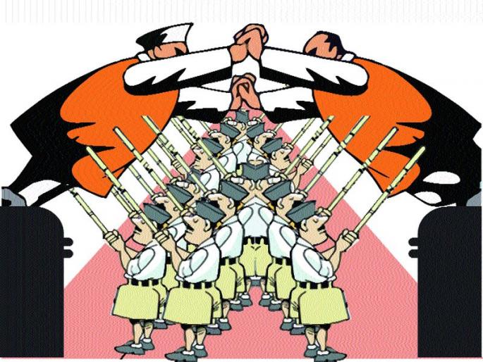 Army expansionists to control Damage in Madhya Pradesh; Senior BJP leaders are uncomfortable with the rebels | मध्यप्रदेशात डॅमेज कंट्रोलसाठी संघ विस्तारकांची फौज; बंडखोरांंमुळे भाजपाचे वरिष्ठ नेते अस्वस्थ Army expansionists to control Damage in Madhya Pradesh; Senior BJP leaders are uncomfortable with the rebels | मध्यप्रदेशात डॅमेज कंट्रोलसाठी संघ विस्तारकांची फौज; बंडखोरांंमुळे भाजपाचे वरिष्ठ नेते अस्वस्थ