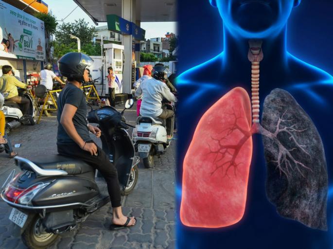 Fill petrol while sitting on a bike at petrol pump benzene vapours could be dangerous for lungs | सावधान! दुचाकीवर पेट्रोल भरतेवेळी तुम्ही ही चूक करता? फुफ्फुसांवर होईल गंभीर परिणाम, कारण...