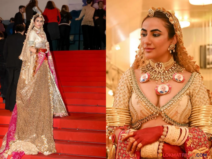Ruchi Gujjar Cannes 2025 Modi Necklace Look | मॉडेल रुचीचा अनोखा लूक चर्चेत, मोदींचे फोटो असलेला हार घालून रेड कार्पेटवर घेतली एन्ट्री Ruchi Gujjar Cannes 2025 Modi Necklace Look | मॉडेल रुचीचा अनोखा लूक चर्चेत, मोदींचे फोटो असलेला हार घालून रेड कार्पेटवर घेतली एन्ट्री