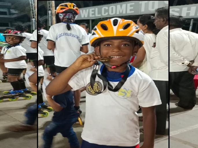 Rudra Naik sets world record in skating, Guinness Book of World Records | रुद्र नाईकची स्केटिंगमध्ये विश्व विक्रमाला गवसणी, गिनीज बुक ऑफ वर्ल्ड रेकॉर्डमध्ये नोंद Rudra Naik sets world record in skating, Guinness Book of World Records | रुद्र नाईकची स्केटिंगमध्ये विश्व विक्रमाला गवसणी, गिनीज बुक ऑफ वर्ल्ड रेकॉर्डमध्ये नोंद