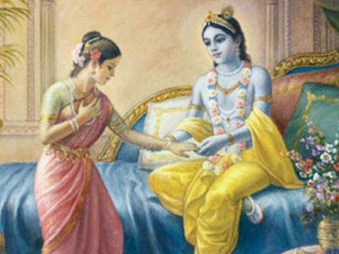 rukmini asked to shri krishna that why guru drona bhishma and karna killed during mahabharata | Mahabharat Story: महाभारत युद्धात भीष्म व कर्णा यांचं काय चुकलं? श्रीकृष्णाने सांगितलं नेमकं कारण; वाचा rukmini asked to shri krishna that why guru drona bhishma and karna killed during mahabharata | Mahabharat Story: महाभारत युद्धात भीष्म व कर्णा यांचं काय चुकलं? श्रीकृष्णाने सांगितलं नेमकं कारण; वाचा