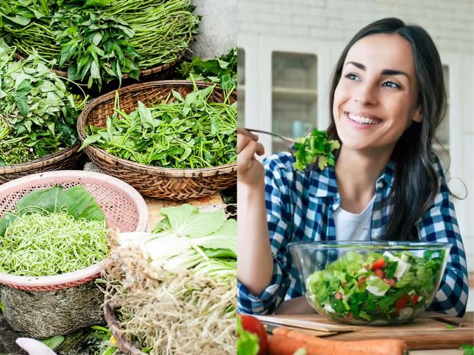how to retain nutrients in green vegetables how to eat green leafy vegetables properly best way to eat green vegetables | आत्तापर्यंत तुम्ही चुकीच्या पद्धतीने खात आहात पालेभाज्या! भरपूर पोषण हवं तर ‘अशी’ खा पालेभाजी...