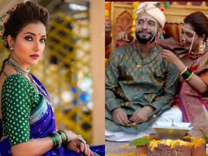 marathi tv actress rupali bhosale share her new video on instagram | Video: रुपाली भोसलेने केलं गुपचूप लग्न? नवऱ्याच्या गळ्यात घातलं मंगळसूत्र marathi tv actress rupali bhosale share her new video on instagram | Video: रुपाली भोसलेने केलं गुपचूप लग्न? नवऱ्याच्या गळ्यात घातलं मंगळसूत्र