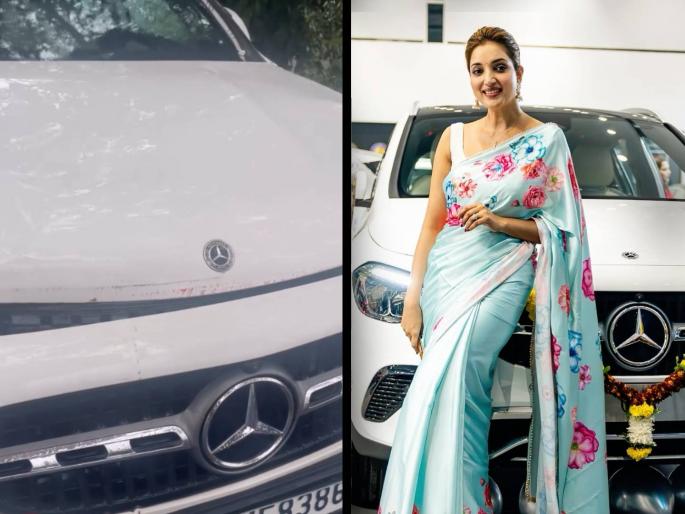 rupali bhosale new mercedes benz car accident actress shared video | रुपाली भोसलेच्या मर्सिडीज कारचा अपघात, अभिनेत्रीने शेअर केला व्हिडीओ; काही महिन्यांपूर्वीच घेतलेली गाडी