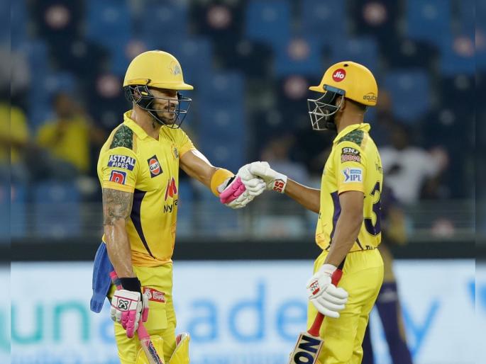 IPL 2021 Final, CSK vs KKR Live Updates : Faf du plessis and Ruturaj Gaikwad break big record, Babar Azam and mohammad rizwan slip into 2nd spot  | IPL Final, CSK vs KKR Live Updates : फॅफ ड्यू प्लेसिस-ऋतुराज गायकवाड यांच्या जोडीनं मोडला पाकिस्तानच्या फलंदाजांचा विक्रम, ठरले अव्वल 