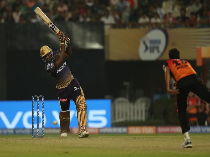 IPL 2019: Andre Russell done for KKR, Kolkata knight riders thrilling victory over SRH | IPL 2019 : वॉर्नरच्या पुनरागमनावर रसेलनं पाणी फिरवलं, कोलकाताचा थरारक विजय