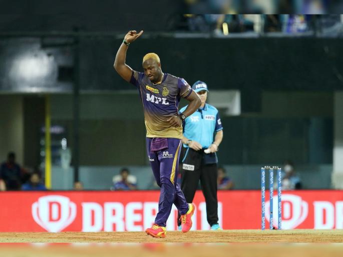 IPL 2021 MI Vs KKR Live T20 Score : Andre Russell has picked 5 wickets in 12 balls, MI all out on 152  | IPL 2021 : MI Vs KKR T20 Live : आंद्रे रसेलनं १२ चेंडूंत घेतल्या पाच विकेट्स; MIनं अखेरच्या पाच षटकांत गमावले ७ फलंदाज