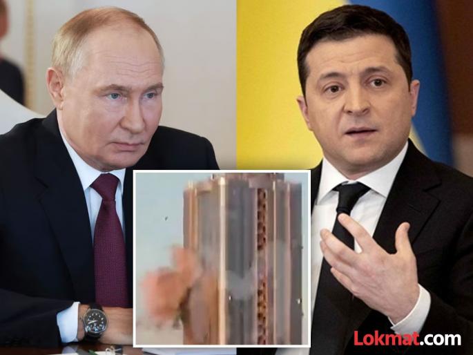 Russia Ukraine War: Ukraine's terrible attack on Russia like 9/11, a drone penetrated into a multi-story building | युक्रेनचा रशियावर ९/११ सारखा भयानक हल्ला, बहुमजली इमारतीमध्ये घुसवलं ड्रोन Russia Ukraine War: Ukraine's terrible attack on Russia like 9/11, a drone penetrated into a multi-story building | युक्रेनचा रशियावर ९/११ सारखा भयानक हल्ला, बहुमजली इमारतीमध्ये घुसवलं ड्रोन