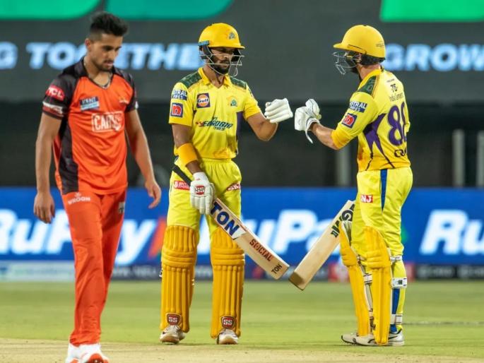 IPL 2022, CSK vs SRH Live Updates : Ruturaj Gaikwad missed out from a century, Goes for 99 in 57 balls; Devon Conway unbeaten 85 runs from 55 balls, CSK 2/202 | Ruturaj Gaikwad IPL 2022, CSK vs SRH Live Updates : १० Six, १५ Four!; ऋतुराज गायकवाडने पुणे दणाणून सोडले, डेवॉन कॉनवेनेही मैदान गाजवले!