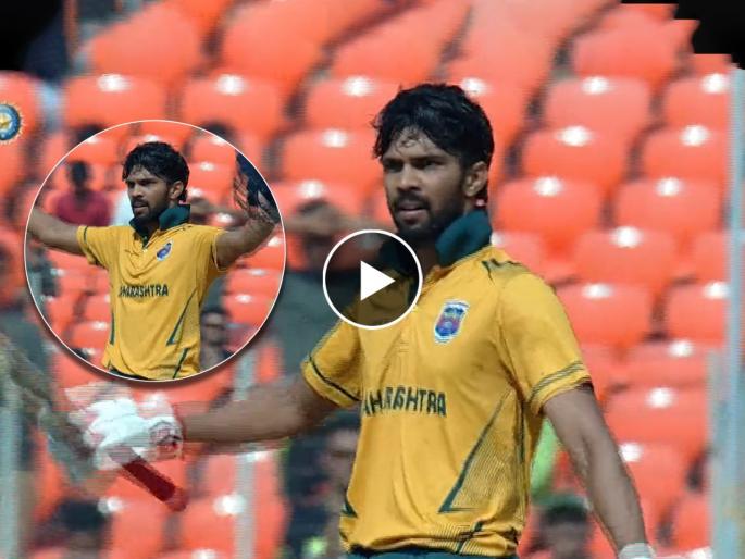 Maharashtra STRUGGLE despite Ruturaj Gaikwad’s RECORD BREAKING 100, Ruturaj Gaikwad in his last 10 Vijay Hazare trophy innings:Total of 1263 runs at an average of 180.42 with 8 centuries, Video | Ruturaj Gaikwad Century : ऋतुराज गायकवाडचे सलग तिसरे शतक; मागील १० डावांत १८०.४२च्या सरासरीने कुटल्यात १२६३ धावा, Video