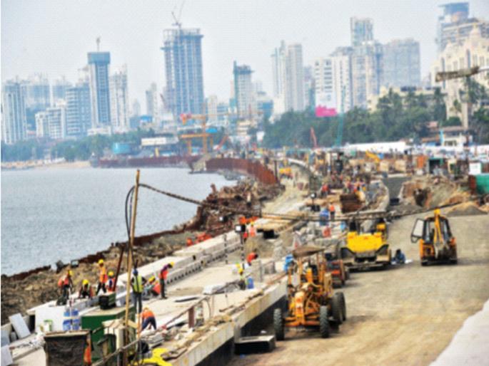 Fill 111 hectares of land in the sea! Filling in Seaway for Coastal Road Project | समुद्रात १११ हेक्टर जमिनीवर भराव! कोस्टल रोड प्रकल्पासाठी समुद्री मार्गात भरणी Fill 111 hectares of land in the sea! Filling in Seaway for Coastal Road Project | समुद्रात १११ हेक्टर जमिनीवर भराव! कोस्टल रोड प्रकल्पासाठी समुद्री मार्गात भरणी