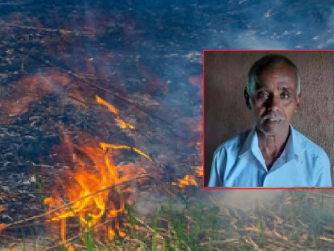 Farmer died while burning paddy in Sablewadi kolhapur | Kolhapur: पाला पेटवताना शेतकऱ्याचा होरपळून मृत्यू Farmer died while burning paddy in Sablewadi kolhapur | Kolhapur: पाला पेटवताना शेतकऱ्याचा होरपळून मृत्यू