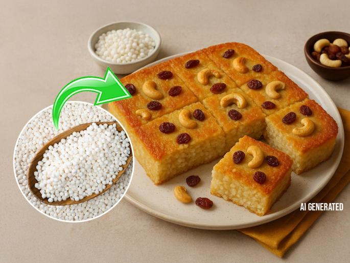 Gokulashtami special recipeHow to make sabudana cake for fasting Step-by-step sabudana cake recipe for vrat | गोकुळाष्टमी स्पेशल: करा उपवासाचा साबुदाणा केक- सोपी रेसिपी - वेगळा गोड सोपा पदार्थ