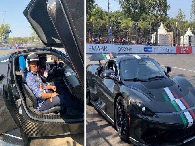 Sachin Tendulkar : World's fastest EV car driven by Sachin Tendulkar; Anand Mahindra says thank you | Sachin Tendulkar : सचिन तेंडुलकरने चालवली जगातील सर्वात वेगवान EV कार; आनंद महिंद्रांनी मानले आभार