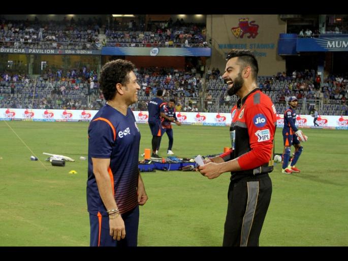 Virat Kohli tops Sachin Tendulkar When it comes to chasing under pressure, AB de Villiers svg | सचिन तेंडुलकरपेक्षा धावांचा पाठलाग करण्यात विराट कोहली सरस; एबी डिव्हिलियर्स