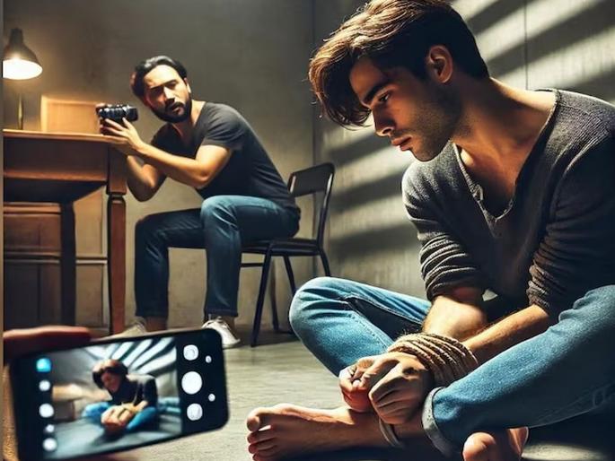 Uttar Pradesh youth faked kidnapping and demanded 25 lakhs from family, police arrested two | मित्राकडून हातपाय बांधले, व्हिडिओ बनवला अन् कुटुंबाकडे मागितले २५ लाख, त्यानंतर... Uttar Pradesh youth faked kidnapping and demanded 25 lakhs from family, police arrested two | मित्राकडून हातपाय बांधले, व्हिडिओ बनवला अन् कुटुंबाकडे मागितले २५ लाख, त्यानंतर...