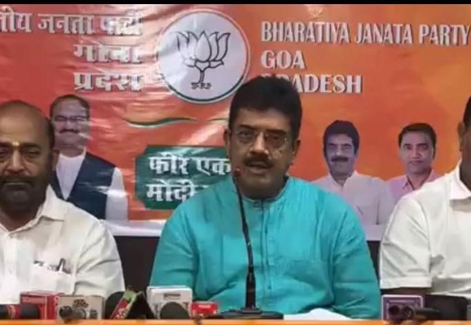 lotus symbol is our candidate said bjp sadanand shet tanavade | ‘कमळ’ निशाणी हाच आमचा उमेदवार: सदानंद शेट तानावडे; पुरुष किंवा महिलेला तिकीट दिली तरी काहीच फरक पडणार नाही