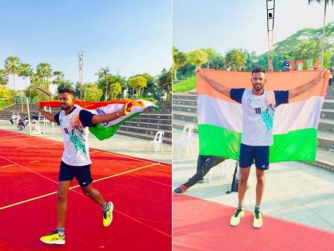 Osmanabad Sagar Hogade won most attractive player award at international throwball championship held in dubai | दुबईत महाराष्ट्राचा डंका; मराठमोळ्या सागर होगाडेनं पटकावला मानाचा किताब Osmanabad Sagar Hogade won most attractive player award at international throwball championship held in dubai | दुबईत महाराष्ट्राचा डंका; मराठमोळ्या सागर होगाडेनं पटकावला मानाचा किताब