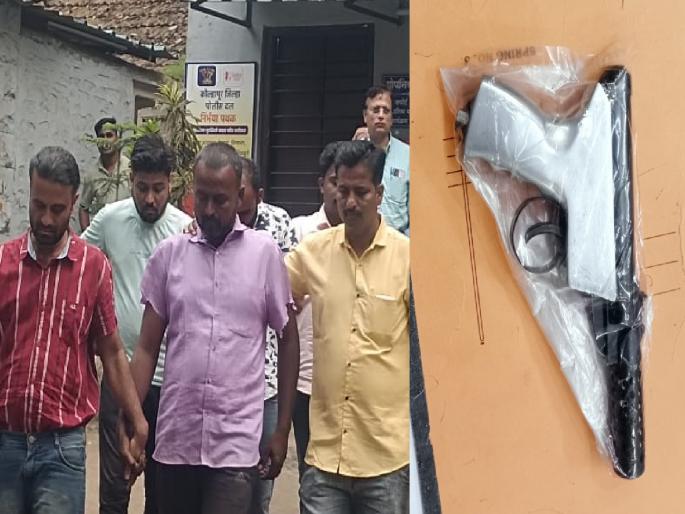 Four arrested for looting Rs 13 lakh by threatening a businessman in Kolhapur with a pistol | कोल्हापुरातील व्यावसायिकाला पिस्तूलाचा धाक दाखवून लूटणाऱ्या चौघांना अटक, ३२ लाखांचा मुद्देमाल जप्त Four arrested for looting Rs 13 lakh by threatening a businessman in Kolhapur with a pistol | कोल्हापुरातील व्यावसायिकाला पिस्तूलाचा धाक दाखवून लूटणाऱ्या चौघांना अटक, ३२ लाखांचा मुद्देमाल जप्त