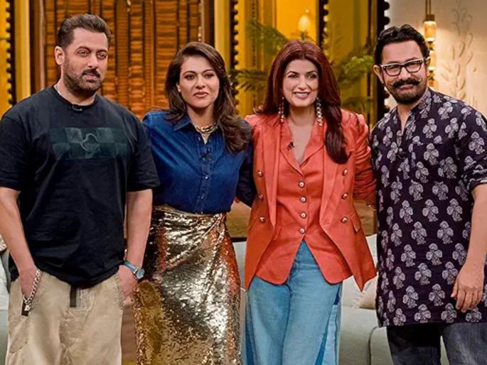 salman khan and aamir khan talks about romancing with younger actresses in the film | कमी वयाच्या अभिनेत्रींसोबत रोमान्स...काजोल-ट्विंकलच्या प्रश्नावर काय म्हणाले सलमान-आमिर?