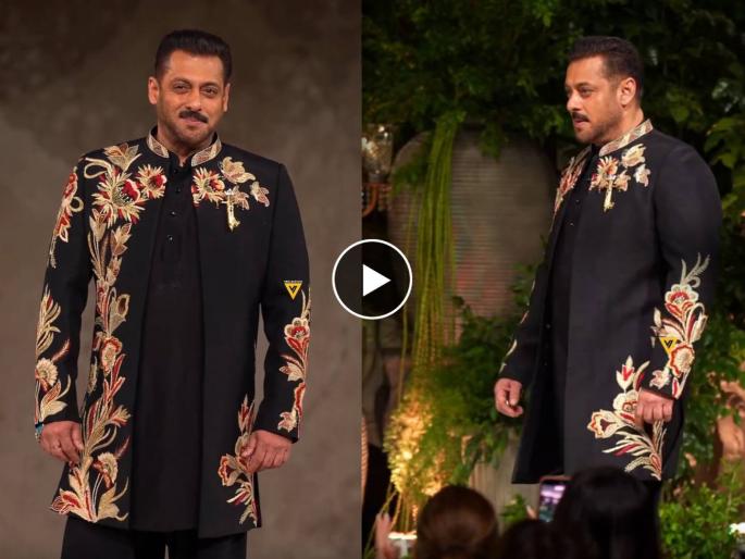 salman khan ramp walk in fashion show netizens reacted on bhai jaan video | "हा तर मॉर्निंग वॉक...", सलमान खानचा रॅम्प वॉक पाहून नेटकऱ्यांच्या प्रतिक्रिया, पाहा व्हिडीओ