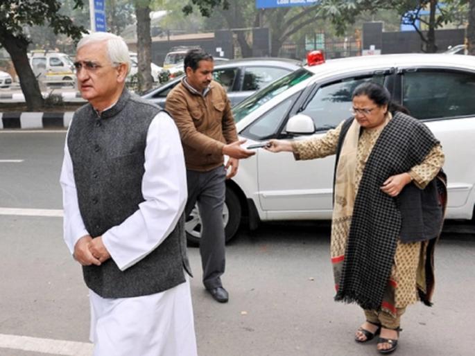 ED says Congress leader Salman Khurshid's wife Louise laundered govt funds | सलमान खुर्शीद यांच्या पत्नी लुईस यांच्याविरोधात ईडीची मोठी कारवाई, PMLA अंतर्गत 45.92 लाखांची मालमत्ता जप्त  ED says Congress leader Salman Khurshid's wife Louise laundered govt funds | सलमान खुर्शीद यांच्या पत्नी लुईस यांच्याविरोधात ईडीची मोठी कारवाई, PMLA अंतर्गत 45.92 लाखांची मालमत्ता जप्त